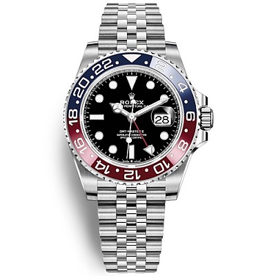 [스페셜오더]ROLEX-롤렉스 GMT-마스터 II 세라믹 베젤 18K 포금 옐로우 골드 그린다이얼 워치40mm