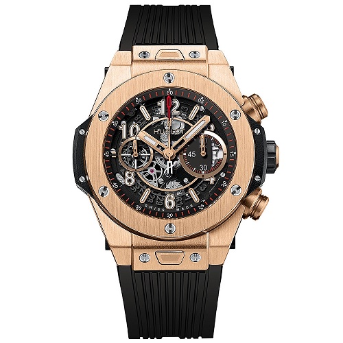 [스페셜오더]HUBLOT-위블로 빅뱅 유니코 크로노그래프 킹 골드 스켈레톤 워치42mm