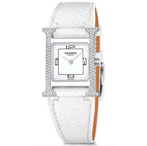 HERMES-에르메스 Heure H Double Jeu watch 화이트다이얼 레이디스 워치