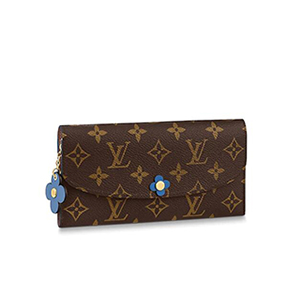 [스페셜오더]LOUIS VUITTON-M64202 루이비통 모노그램 핑크 플라워 프레스 버튼 에밀리 월릿