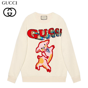 GUCCI-469250 9230 구찌 램 패치 오버사이즈 여성 스웨트 셔츠