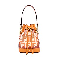 [스페셜오더]FENDI-8BS010 펜디 옐로우 글레이즈드 캔버스 스몰 몬트레조 버킷 백
