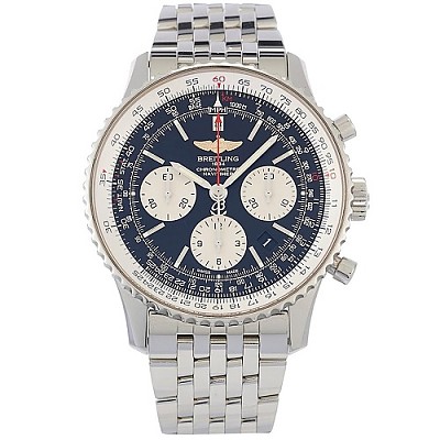 [스페셜오더]BREITLING-브라이틀링 내비타이머 B01 크로노그래프 43 팬암 에디션 스틸 시계 43mm