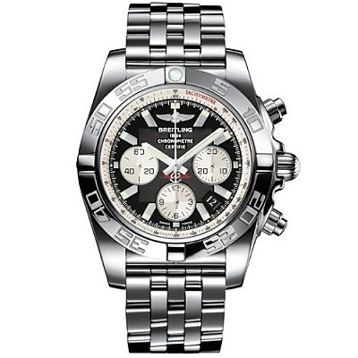 [스페셜오더]BREITLING-브라이틀링 크로노맷 크로노그래프 가죽스트랩 시계44mm