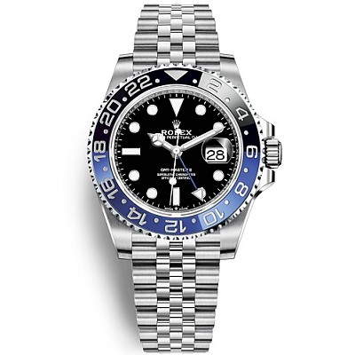 [스페셜오더]ROLEX-롤렉스 GMT-마스터 II 스틸 블랙 다이얼 시계 40mm