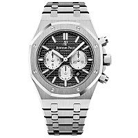 [스페셜오더]Audemars Piguet-오데마피게 로얄 오크 듀얼타임 파워리저브 스틸 블랙 41mm