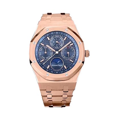 [스페셜오더]Audemars Piguet-오데마 피게 로얄 오크 퍼페츄얼 캘린더 스틸 블랙다이얼 시계41mm