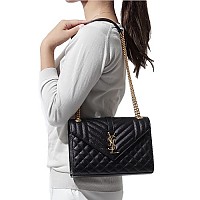 [스페셜오더]SAINT LAURENT-600185 생 로랑 베이지 골드 미디엄 모노그램 엔벨로프 백