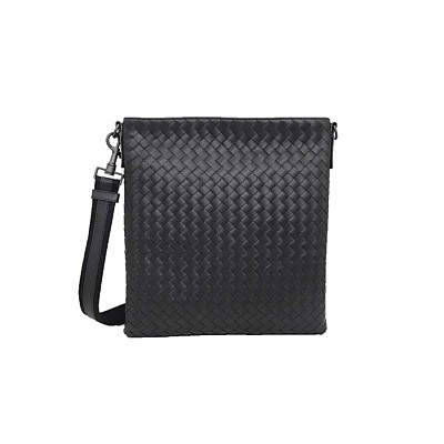 [스페셜오더]BOTTEGA VENETA-493961 보테가 베네타 네로 세라그래피 프린트 인트레치아토 나파 메신저백