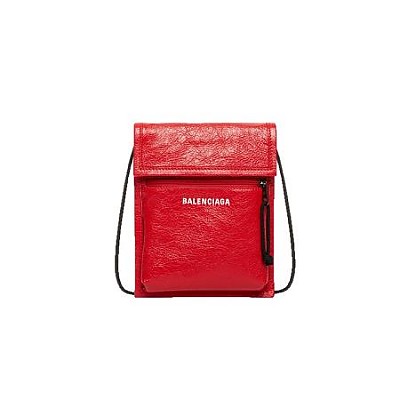 BALENCIAGA-532298 발렌시아가 레드 스몰 익스플로러 파우치 스트랩 백