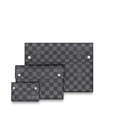 [스페셜오더]LOUIS VUITTON-N40296 루이비통 다미에 그라파이트 루이 비통 시그니처 알파 트리플 파우치