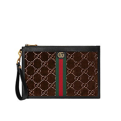 GUCCI-?575371 6489 구찌 GG 벨벳 파우치