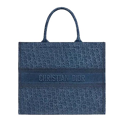 [스페셜오더]DIOR-M1286ZT 크리스찬 디올 블루 멀티 컬러 Tie & Dior 자수 BOOK TOTE 백