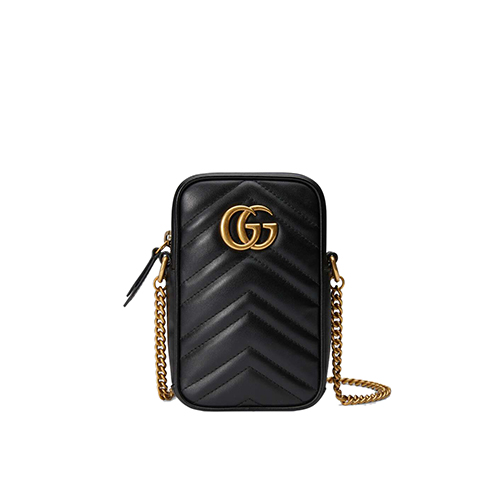 [스페셜오더]GUCCI-598597 1000 구찌 GG 마몽 블랙 마틀라세 미니백