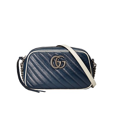 [스페셜오더]GUCCI-447632 6433 구찌 GG Marmont 레드 벨벳 스몰 숄더 백