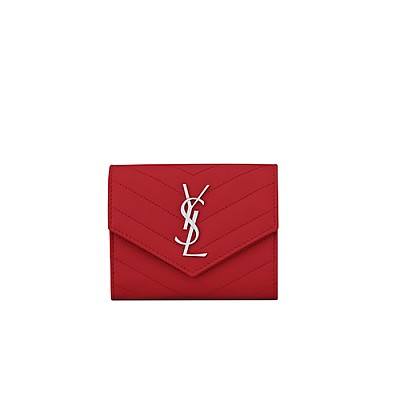 [스페셜오더]SAINT LAURENT-403943 생 로랑 모노그램 골드메탈 컴팩트 3단 지갑