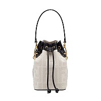 [스페셜오더]FENDI-8BS010 펜디 옐로우 글레이즈드 캔버스 스몰 몬트레조 버킷 백