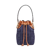 [스페셜오더]FENDI-8BS010 펜디 옐로우 글레이즈드 캔버스 스몰 몬트레조 버킷 백