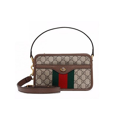 GUCCI-658551 구찌 베이지/에보니 오피디아 GG 미니 숄더백 20cm