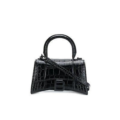 [스페셜오더]BALENCIAGA-592833 발렌시아가 화이트 아워글래스 탑 핸들백 XS