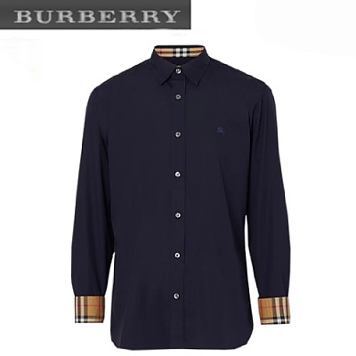 BURBERRY-80087041 버버리 페일 블루 스트레치 포플린 셔츠