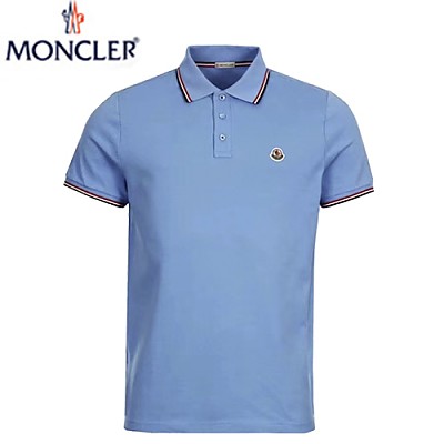 MONCLER-03092 몽클레어 블루 코튼 티셔츠 남성용