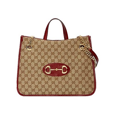 [스페셜오더]GUCCI-‎623694 8561 구찌 레드 오리지널 GG 홀스빗 1955 토트백