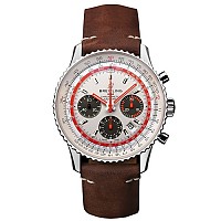 [스페셜오더]BREITLING-브라이틀링 내비타이머 01 크로노그래프 레드 골드 화이트다이얼 시계43mm