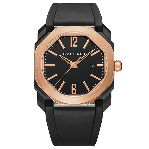 [스페셜오더]BVLGARI-불가리 옥토 오리지널 로즈 골드 블랙 남자시계 41mm