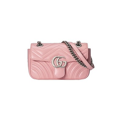 [스페셜오더]GUCCI-446744 8561 구찌 GG 마몽 베이지/레드 미니 핸드백