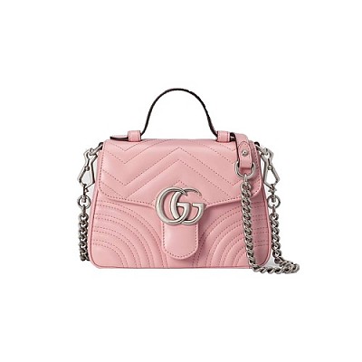 [스페셜오더]GUCCI-547260 5729 구찌 더스트 핑크 GG 마몽 미니 탑 체인 핸들백