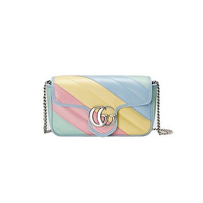 [스페셜오더]GUCCI-476433 4340 구찌 GG 마몽 블루 가죽 수퍼 미니백