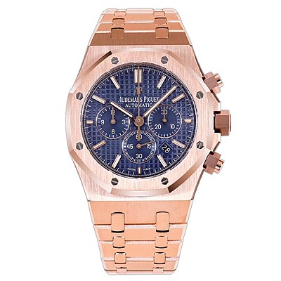 [ZF]AP-오데마피게 로얄 오크 JUMBO 엑스트라-씬 18K 핑크골드 블루 39mm 1:1 Best Edition-15202OR