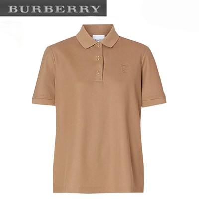 BURBERRY-80171531 버버리 화이트 모노그램 모티프 피케 폴로셔츠