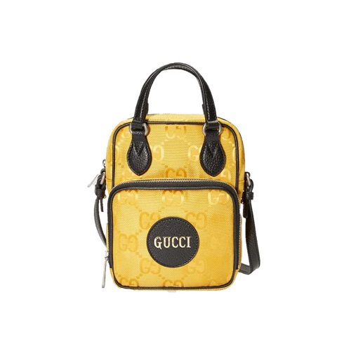 [스페셜오더]GUCCI-625850 1000 구찌 옐로우 GG 에코 나일론 오프 더 그리드 숄더백