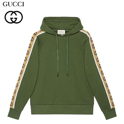 GUCCI-596230 3806 구찌 카키 저지 후드 스웨트셔츠 남여공용