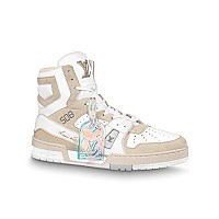 LOUIS VUITTON-1ACR5Y 루이비통 모카 브라운 LV 트레이너 스니커즈 남여공용