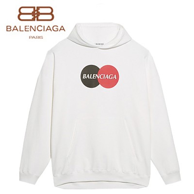 BALENCIAGA-620973 발렌시아가 블루 컬리 플리스 Uniform 후디 남여공용