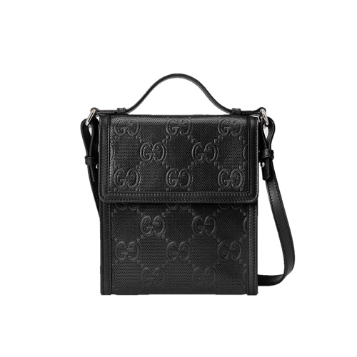 [스페셜오더]GUCCI-625782 1000 구찌 블랙 GG 엠보스 메신저백