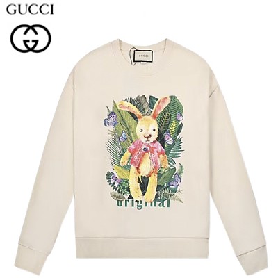 GUCCI-08263 구찌 아이보리 프린트 장식 스웨트셔츠 여성용