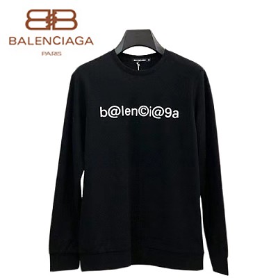 BALENCIAGA-082613 발렌시아가 화이트 아플리케 장식 스웨트셔츠 남성용