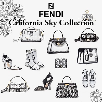 [스페셜오더]FENDI-8BS010 펜디 화이트 FF 자카드 몬트레조 미니 버킷백