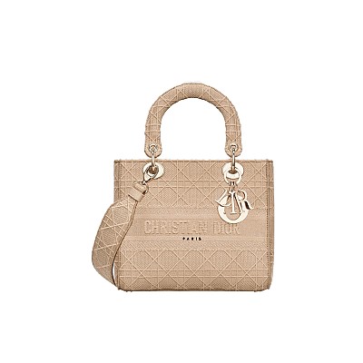 [스페셜오더]DIOR-M0565 디올 블루 Palms 자수 LADY D-LITE 미디엄 백