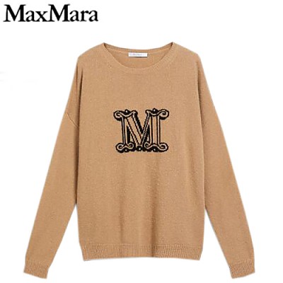 MAX MARA-136608 막스마라 핑크 모노그램 디테일 스웨터