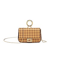 [스페셜오더]FENDI-7AR844 펜디 옐로우/아이보리 바쉬 프린트 FF 나노 바게트 참