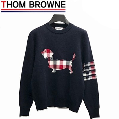 THOM BROWNE-11047 톰 브라운 그레이 강아지 디테일 스웨터 남성용