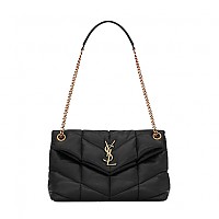 SAINT LAURENT-577476 생 로랑 화이트 나파 퀼팅 가죽 스몰 puffer