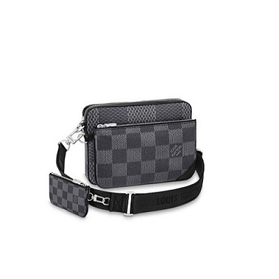 [스페셜오더]LOUIS VUITTON-M57840 루이비통 네이비 블루 모노그램 프린트 트리오 메신저