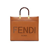 FENDI-8BH386 펜디 브라운 선샤인 미디엄 쇼퍼 백