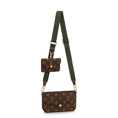 LV-M44813 루이비통 카키 모노그램 멀티 포쉐트 악세수아 핸드백 24cm